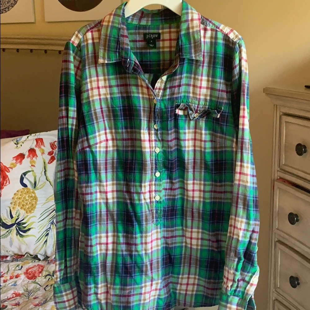 Plaid button up shirt